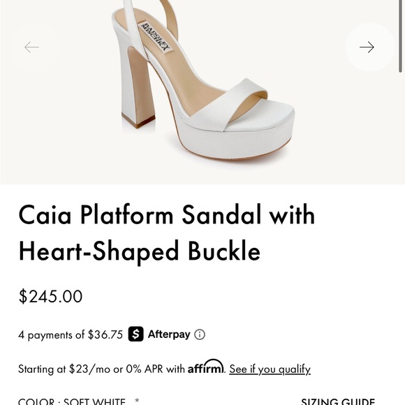 Caia Platform Sandal in Soft White - Picture 1 of 6